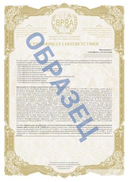 Образец Приложение к СТО 01.064.00220722.2-2020 Новочебоксарск Сертификат СТО 01.064.00220722.2-2020 